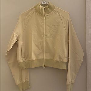 Outdoor Voices Zip-Up Jacket, size: S, color: yellow